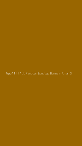 Tampilan Antarmuka Aplikasi Mpo1111 Apk Panduan Lengkap Bermain Aman - 3
