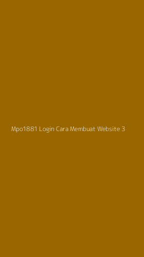 Tampilan Antarmuka Aplikasi Mpo1881 Login Cara Membuat Website - 3