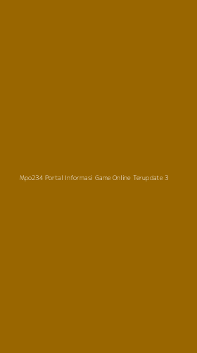 Tampilan Antarmuka Aplikasi Mpo234 Portal Informasi Game Online Terupdate - 3
