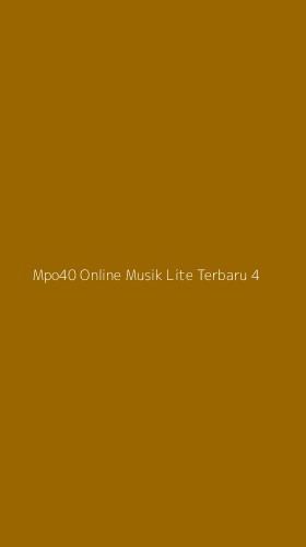 Tampilan Antarmuka Aplikasi Mpo40 Online Musik Lite Terbaru - 4