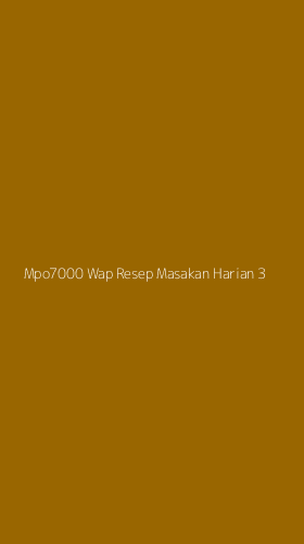 Tampilan Antarmuka Aplikasi Mpo7000 Wap Resep Masakan Harian - 3