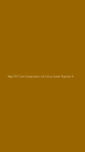 Tampilan Antarmuka Aplikasi Mpo707 Com Kumpulan Link Situs Game Populer - 4