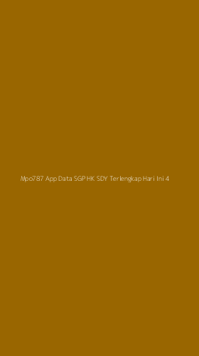 Tampilan Antarmuka Aplikasi Mpo787 App Data Sgp Hk Sdy Terlengkap Hari Ini - 4