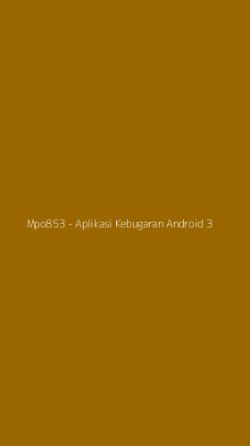 Tampilan Antarmuka Aplikasi Mpo853 - Aplikasi Kebugaran Android - 3