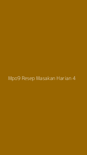 Tampilan Antarmuka Aplikasi Mpo9 Resep Masakan Harian - 4
