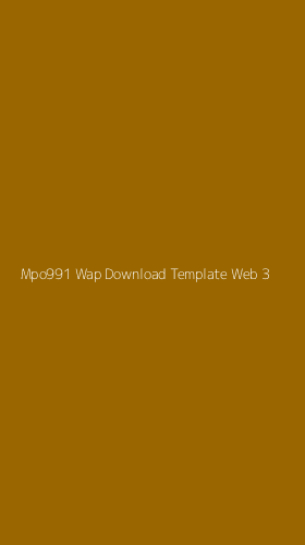 Tampilan Antarmuka Aplikasi Mpo991 Wap Download Template Web - 3