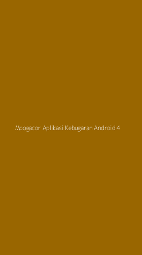 Tampilan Antarmuka Aplikasi Mpogacor Aplikasi Kebugaran Android - 4
