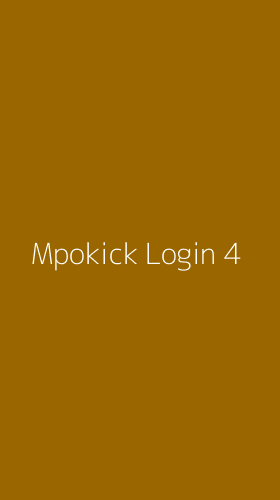 Tampilan Antarmuka Aplikasi Mpokick Login - 4