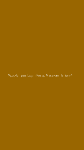 Tampilan Antarmuka Aplikasi Mpoolympus Login Resep Masakan Harian - 4