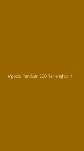 Tampilan Antarmuka Aplikasi Mposip Panduan Seo Terlengkap - 1