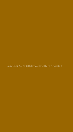 Tampilan Antarmuka Aplikasi Mujurtoto2 App Portal Informasi Game Online Terupdate - 3