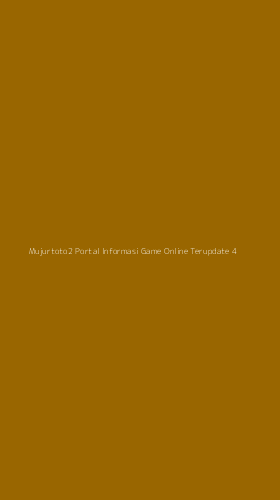 Tampilan Antarmuka Aplikasi Mujurtoto2 Portal Informasi Game Online Terupdate - 4