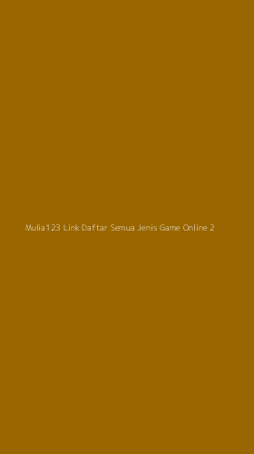 Tampilan Antarmuka Aplikasi Mulia123 Link Daftar Semua Jenis Game Online - 2