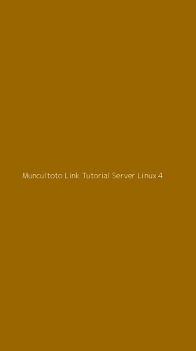 Tampilan Antarmuka Aplikasi Muncultoto Link Tutorial Server Linux - 4