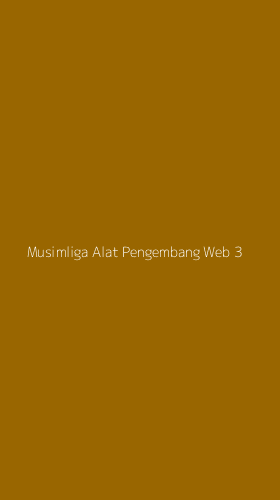 Tampilan Antarmuka Aplikasi Musimliga Alat Pengembang Web - 3