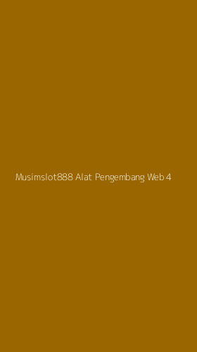 Tampilan Antarmuka Aplikasi Musimslot888 Alat Pengembang Web - 4