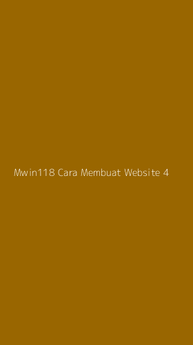 Tampilan Antarmuka Aplikasi Mwin118 Cara Membuat Website - 4