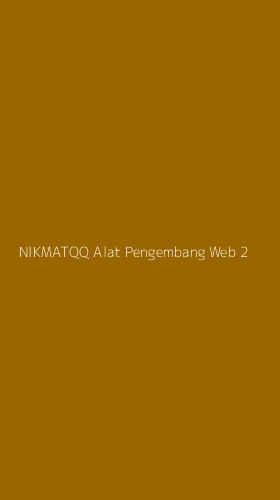 Tampilan Antarmuka Aplikasi Nikmatqq Alat Pengembang Web - 2