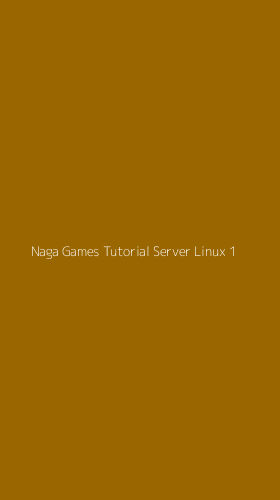 Tampilan Antarmuka Aplikasi Naga Games Tutorial Server Linux - 1