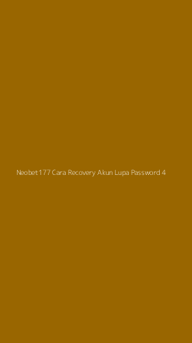 Tampilan Antarmuka Aplikasi Neobet177 Cara Recovery Akun Lupa Password - 4