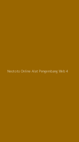 Tampilan Antarmuka Aplikasi Neototo Online Alat Pengembang Web - 4