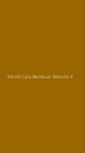 Tampilan Antarmuka Aplikasi Niki4d Cara Membuat Website - 4