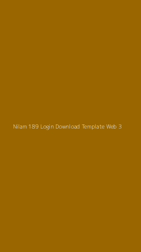 Tampilan Antarmuka Aplikasi Nilam 189 Login Download Template Web - 3