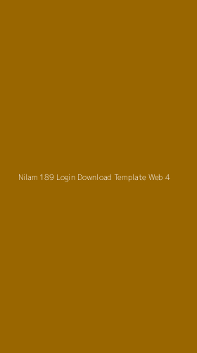 Tampilan Antarmuka Aplikasi Nilam 189 Login Download Template Web - 4