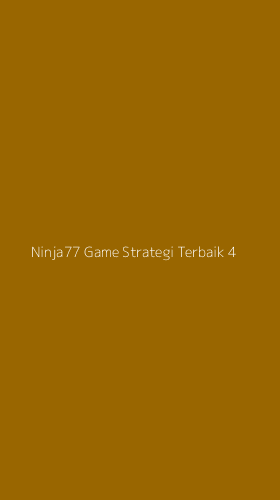 Tampilan Antarmuka Aplikasi Ninja77 Game Strategi Terbaik - 4