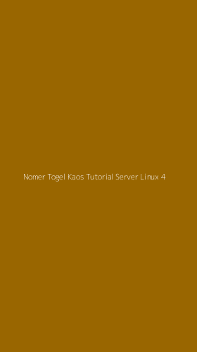 Tampilan Antarmuka Aplikasi Nomer Togel Kaos Tutorial Server Linux - 4