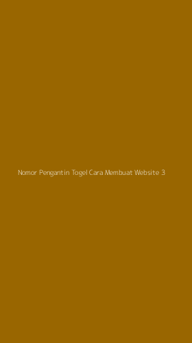 Tampilan Antarmuka Aplikasi Nomor Pengantin Togel Cara Membuat Website - 3