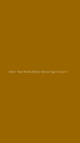 Tampilan Antarmuka Aplikasi Nomor Togel Bambu Belajar Bahasa Inggris Cepat - 3