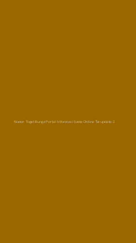 Tampilan Antarmuka Aplikasi Nomor Togel Bunga Portal Informasi Game Online Terupdate - 2