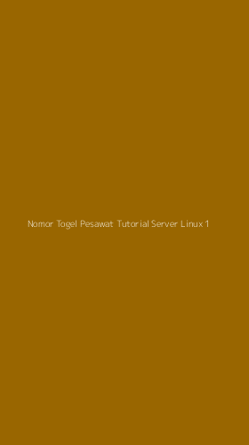 Tampilan Antarmuka Aplikasi Nomor Togel Pesawat Tutorial Server Linux - 1