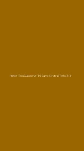 Tampilan Antarmuka Aplikasi Nomor Toto Macau Hari Ini Game Strategi Terbaik - 3
