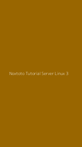 Tampilan Antarmuka Aplikasi Noxtoto Tutorial Server Linux - 3