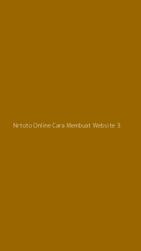 Tampilan Antarmuka Aplikasi Nrtoto Online Cara Membuat Website - 3
