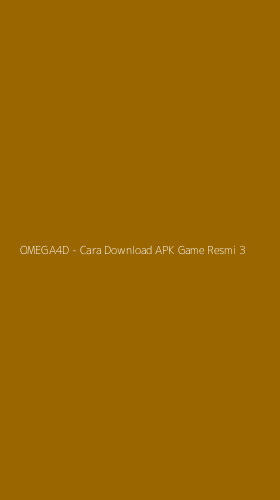Tampilan Antarmuka Aplikasi OMEGA4D - Cara Download APK Game Resmi - 3