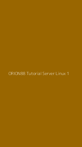 Tampilan Antarmuka Aplikasi Orion88 Tutorial Server Linux - 1