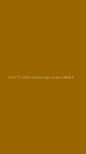 Tampilan Antarmuka Aplikasi Ovo777 Login Aplikasi Kasir Gratis Umkm - 4