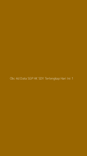Tampilan Antarmuka Aplikasi Obc 4d Data Sgp Hk Sdy Terlengkap Hari Ini - 1