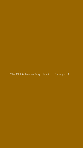 Tampilan Antarmuka Aplikasi Obs138 Keluaran Togel Hari Ini Tercepat - 1