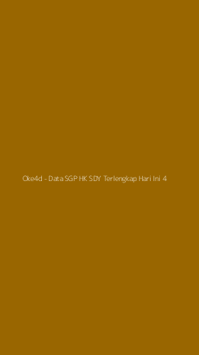 Tampilan Antarmuka Aplikasi Oke4d - Data SGP HK SDY Terlengkap Hari Ini - 4