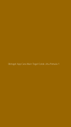 Tampilan Antarmuka Aplikasi Oktogel App Cara Main Togel Colok Jitu Pemula - 1