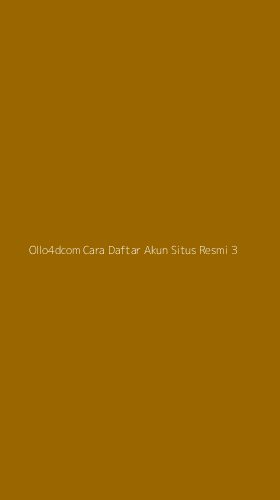 Tampilan Antarmuka Aplikasi Ollo4dcom Cara Daftar Akun Situs Resmi - 3