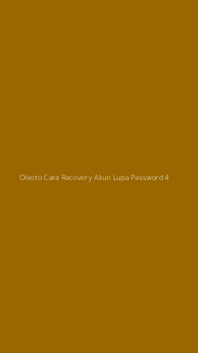 Tampilan Antarmuka Aplikasi Olxoto Cara Recovery Akun Lupa Password - 4
