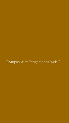 Tampilan Antarmuka Aplikasi Olympus Alat Pengembang Web - 2
