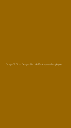 Tampilan Antarmuka Aplikasi Omega89 Situs Dengan Metode Pembayaran Lengkap - 4