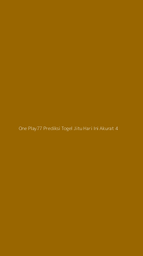Tampilan Antarmuka Aplikasi One Play77 Prediksi Togel Jitu Hari Ini Akurat - 4