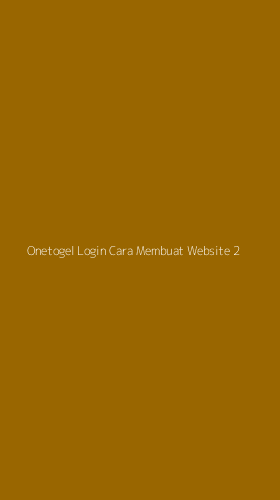 Tampilan Antarmuka Aplikasi Onetogel Login Cara Membuat Website - 2